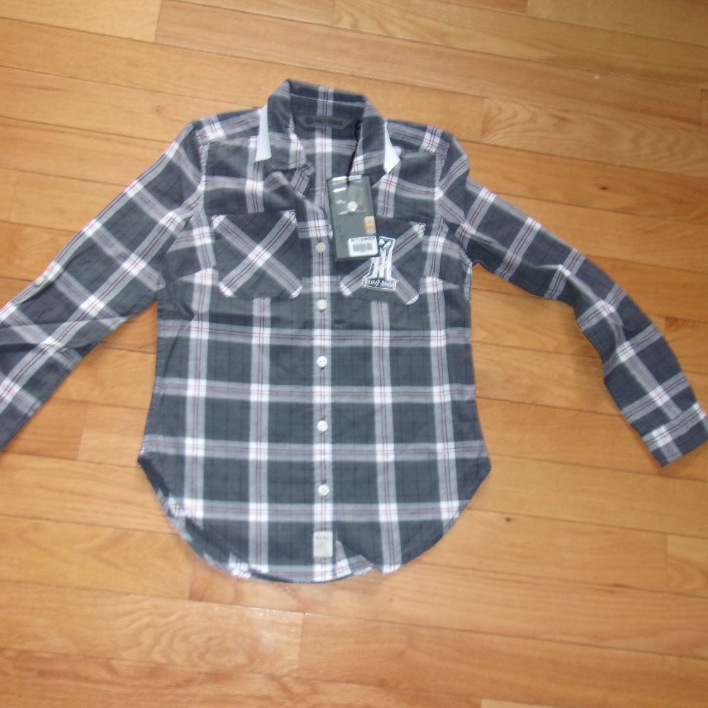 Harley Davidson Plad Button Up NWT